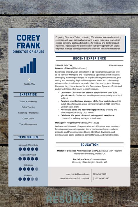 Apply ingenuity, creativity, analytical, and organizational skills to identify and evaluate design senior graphic designer resume examples & samples. Off The Clock Resumes designs Graphic Resumes for ...