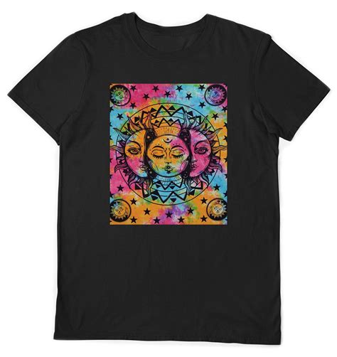 Celestial Sun Unisex T Shirt Mystic Illustration Tshirt Etsy