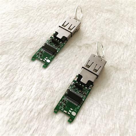 Cyberpunk Usb Earrings Handmade Original Working Emmc Chip Etsy