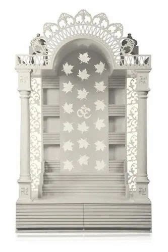 White Polished Om Laser Cut Corian Mandir For Worship At Rs Square Feet In New Delhi