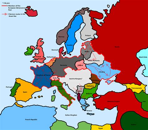 What If Germany Won Wwi Map Number 2806 Wwi Maps Fantasy Map