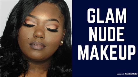 GLAM NUDE MAKEUP TUTORIAL Perfecting My Nude Cut Crease YouTube