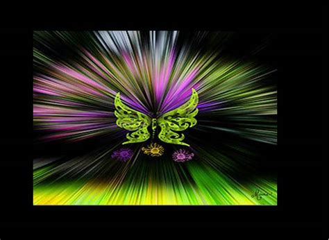 Neon Butterfly And Flowers Wallpaper Wallpapersafari