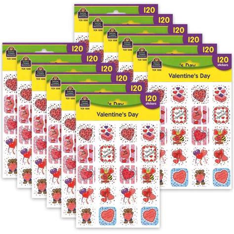 Teacher Created Resources Valentines Day Stickers Pk1440 Tcr1258 Zoro