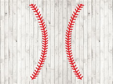 Baseball Stitches Monogram Base Svg Cut File Baseball Etsy