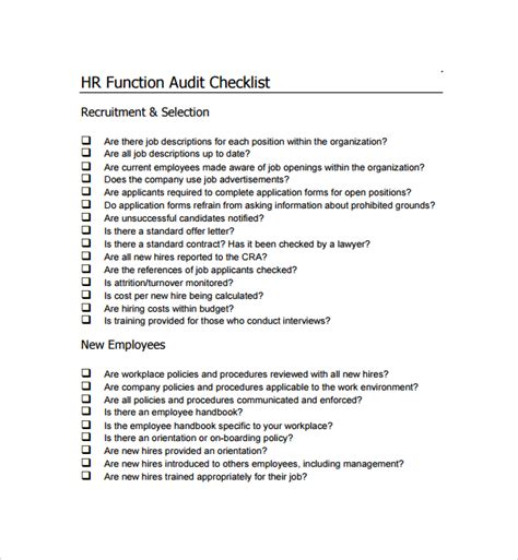 13 Audit Checklist Templates Pdf Word Excel Pages Sample Templates