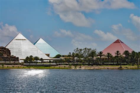 Moody Gardens Pyramids Seen From Boat Jean S Flickr