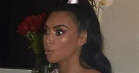 Kim Kardashian Unleashes Curves In Devilish Frontless Dress Daily Star