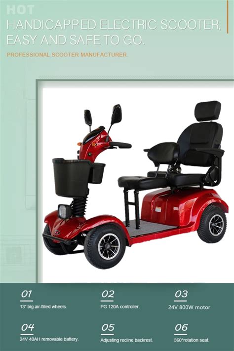 Elderly People Pg Controller 2 Seats Mobility Scooter 4 Wheel Buy