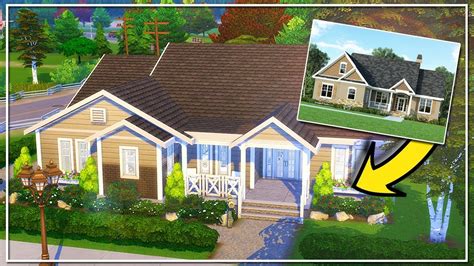 Real To Sims Build Challenge The Sims 4 Speed Build No Cc Youtube