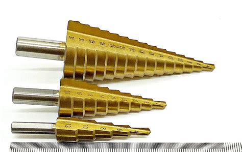 Pc Cone Step Drill Titanium Large Up To Mm Metric Hss