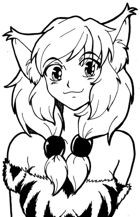 Anime Emo Wolf Girl Coloring Pages Coloring Pages For All Ages Coloring