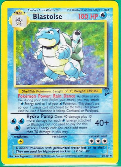 Pokemon Base Set 2 Single Blastoise 2130 Near Mint Nm Da Card World