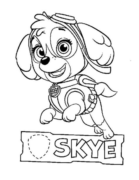 Free Skye Paw Patrol Coloring Page Download Print Or Color Online