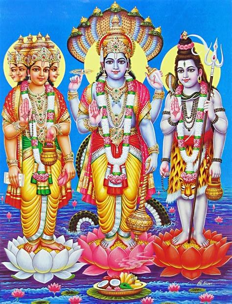 Trinity Brahma Vishnu Shiva