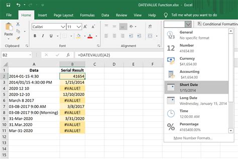 How To Use The Excel Datevalue Function