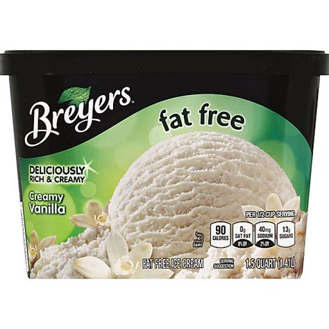 Breyers Ice Cream Fat Free Creamy Vanilla Ice Cream Foodtown