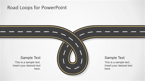 Road Loops Powerpoint Template Slidemodel