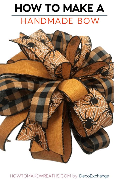 This Quick Tutorial Will Show You How To Make A Handmade Bow For Wreaths Included Is A Step By