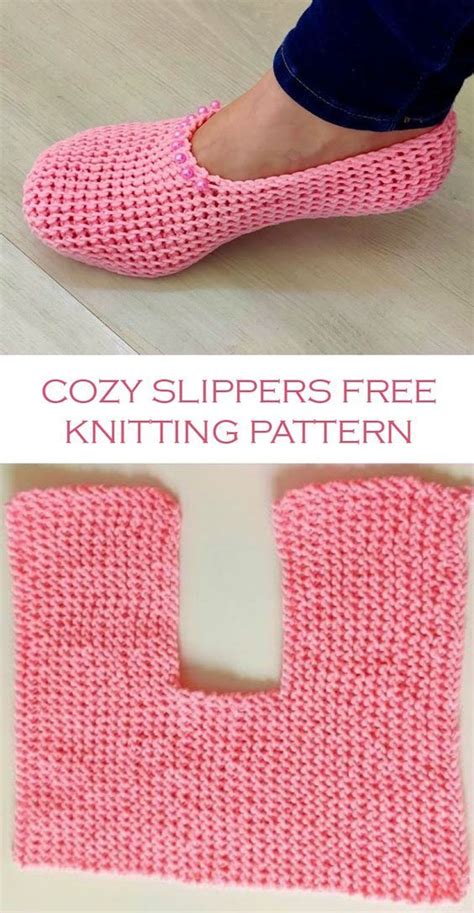 Beginner Friendly Pattern For Knitted Slippers Crochet Slippers Free