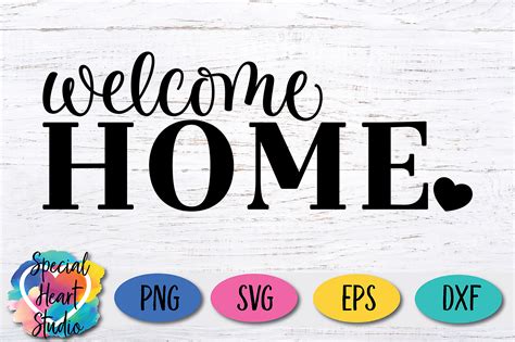 184 Home Svg With Heart Svg Png Eps Dxf File