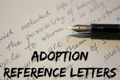 Adoption Reference Letters How To