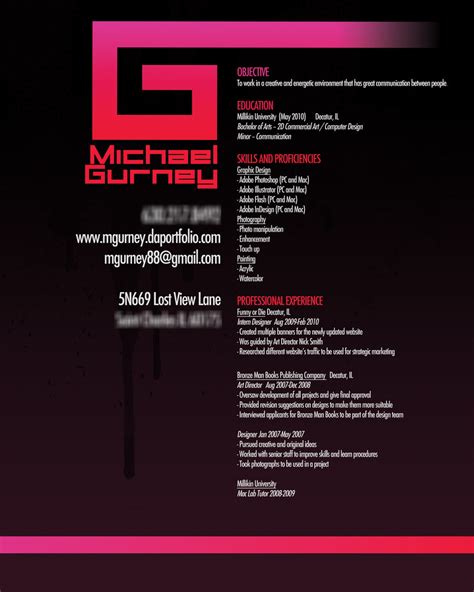 Today is the world of graphics and visualization. Graphic Design Resume Samples | Sample Resumes