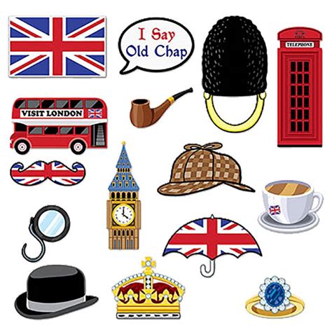 British Photo Booth Props Perfect For A Royal Wedding Party