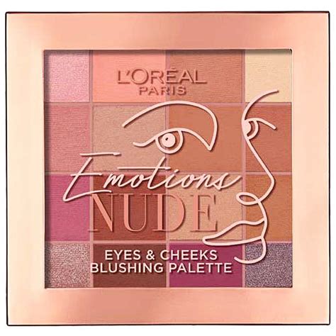 LOreal Emotions Nude Eyes Cheeks Blushing Palette BeautyInc Gr