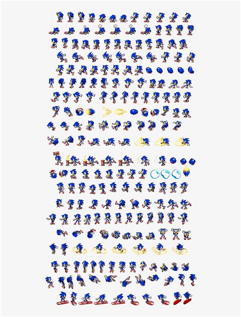 Sonic Advance 1 Sprite Sheet 522x998 Png Download Pngkit