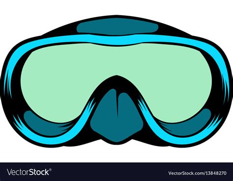 Diving Mask Icon Icon Cartoon Royalty Free Vector Image
