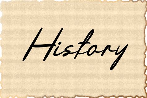 History Font By Designvector10 · Creative Fabrica
