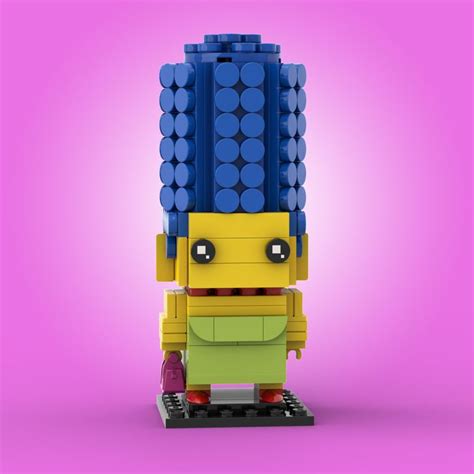 Lego Moc Marge Simpson Brickheadz By Custominstructions Rebrickable