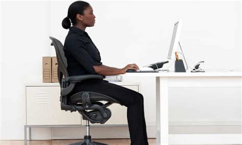 How To Sit Properly At Work Health And Wellbeing The Guardian