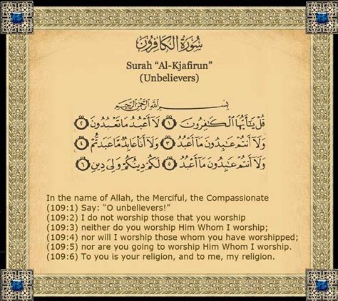Surah Al Kafirun Rumi
