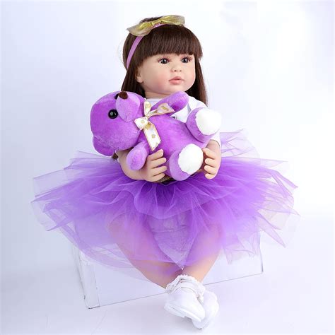 Ziyiui Reborn Baby Dolls 24 Inches Reborn Toddler Girl Baby Dolls Soft
