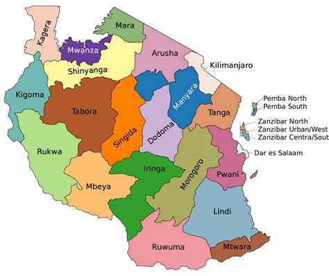 Tanzania Political Map I Love Maps Vrogue Co