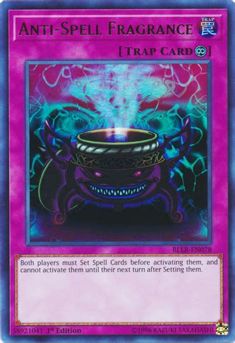 Forbidden and limited cards effective july 1, 2021. Anti-Spell Fragrance - BLLR-EN078 - Ultra Rare - 1st Edition - Yu-Gi-Oh Singles » Battles of ...