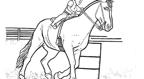Horse Jumping Coloring Pages at GetColorings.com | Free printable colorings pages to print and color