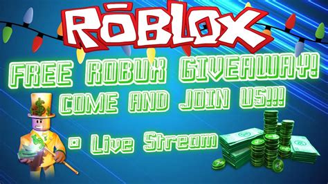 Mar 27, 2021 · on march 24, 2020, roblox put the free promotional items back onsale to promote the event. Roblox: Live Stream FREE ROBUX GIVEAWAY! COME AND JOIN ...