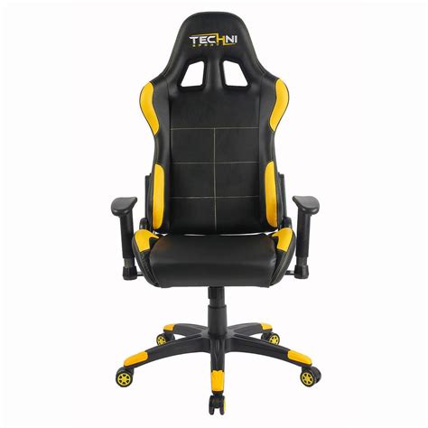 Techni Sport Rta Yellow Gaming Chair Champs Chairs