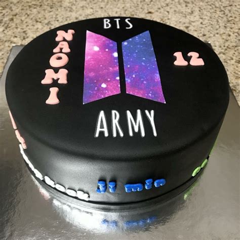 Bts Army Birthday Cake Design