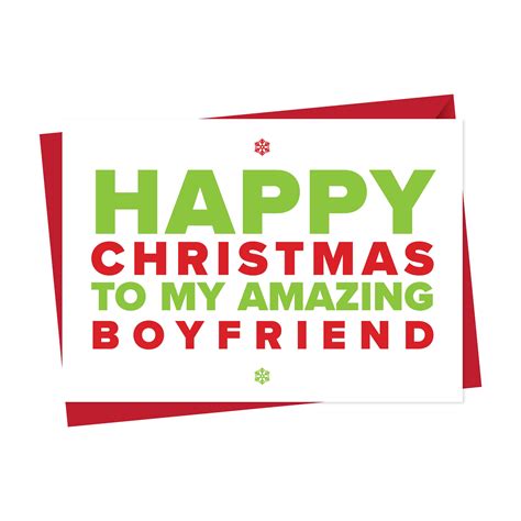 Christmas Card For An Amazing Boyfriend Aisforalphabet