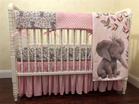Baby Crib Bedding With Elephants Bedding Design Ideas