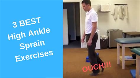 How To Rehabilitate Following A High Ankle Sprain Youtube