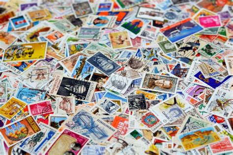 A Collection Of Old Historic Used Postage Stamps From Various Countries