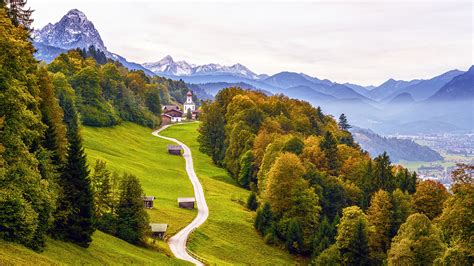 Photos Bavaria Alps Germany Garmisch Partenkirchen Autumn 1920x1080