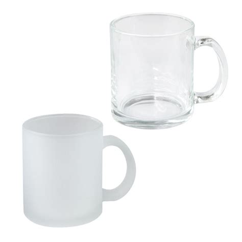 11oz Sublimation Blanks Clear Frosted Glass Mug Besin