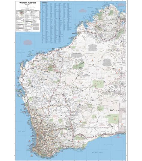 Hema Western Australia State Map 11th Edition On Waterproof Paper By