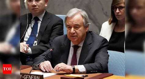'vaccine equity is the biggest moral test before the global. Antonio Guterres: UN SG Guterres expresses deepest ...